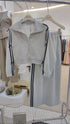 Winter Crop Jacket With Long Skirts
